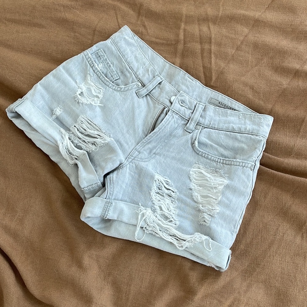 ALL SAINTS MID RISE SHORTS - Picture 3 of 4